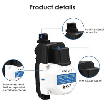 Water Pressure Booster Pump, 24V 75W 18.5PSI, 6.6GPM  Industrial Booster Pump for Irrigation, Shower, Bathroom, Sprinkler Faucet & More - Imported from UK
